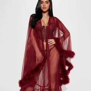 Fashion Nova- Furry Lingerie Robe